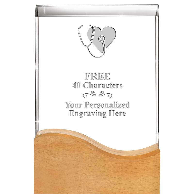 8"HARMONY WAVE CRYSTAL WD BASE