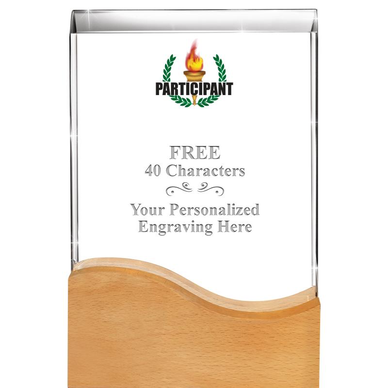 8"HARMONY WAVE CRYSTAL WD BASE