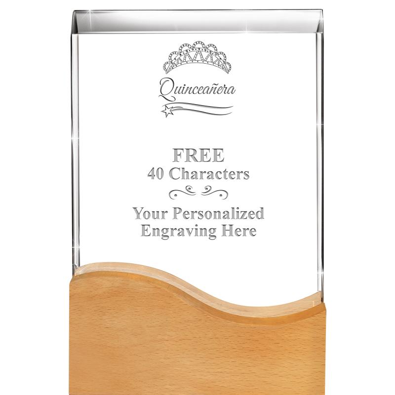 8"HARMONY WAVE CRYSTAL WD BASE