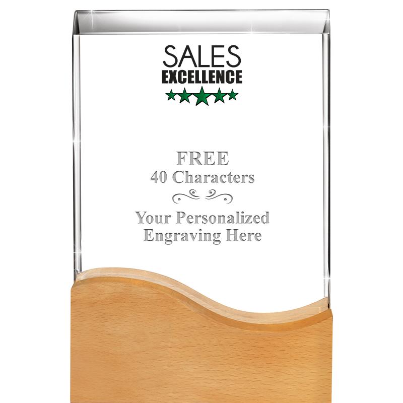 8"HARMONY WAVE CRYSTAL WD BASE