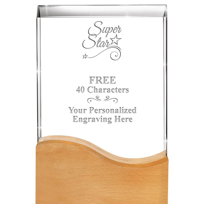 8"HARMONY WAVE CRYSTAL WD BASE