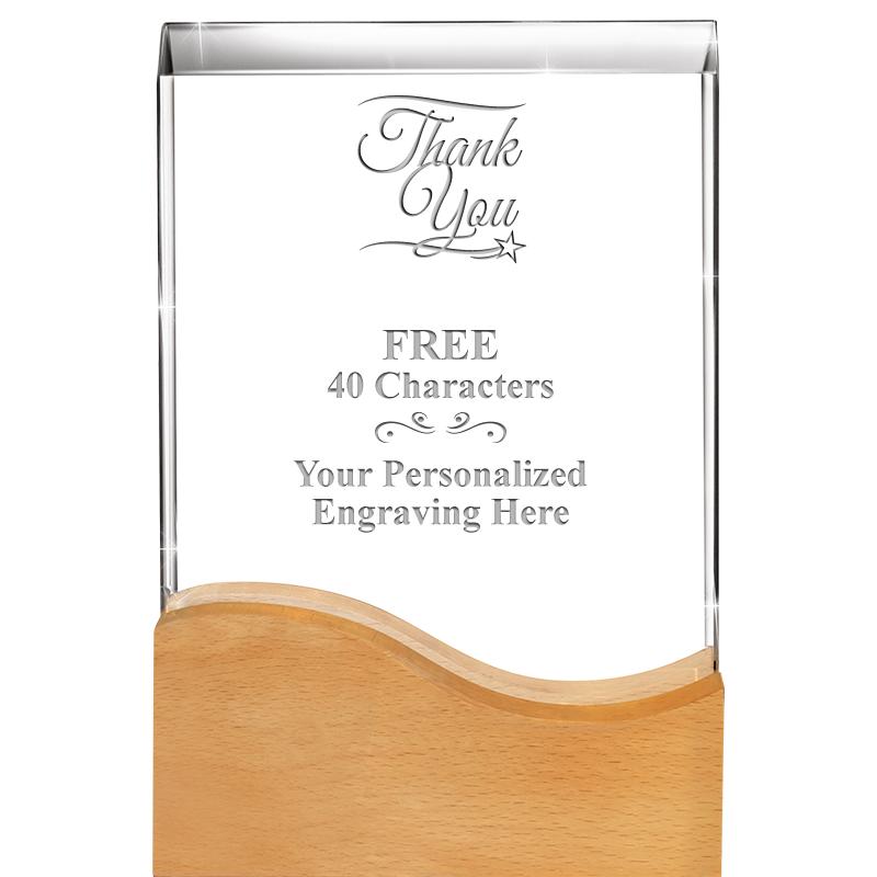 8"HARMONY WAVE CRYSTAL WD BASE