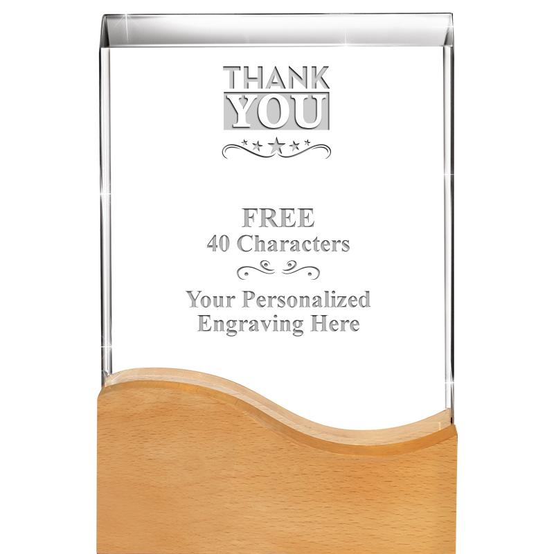 8"HARMONY WAVE CRYSTAL WD BASE