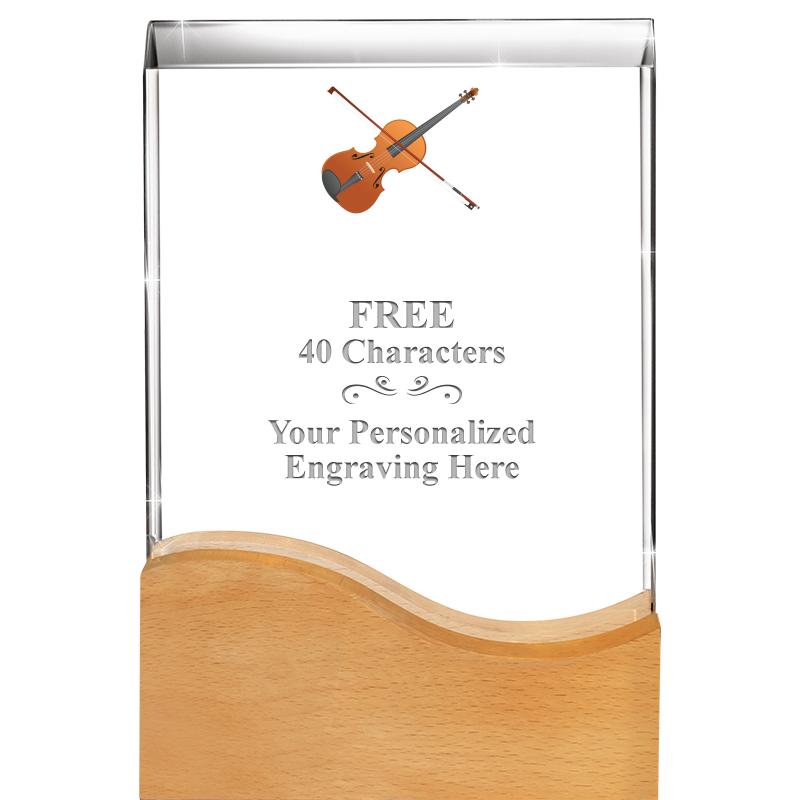 8"HARMONY WAVE CRYSTAL WD BASE