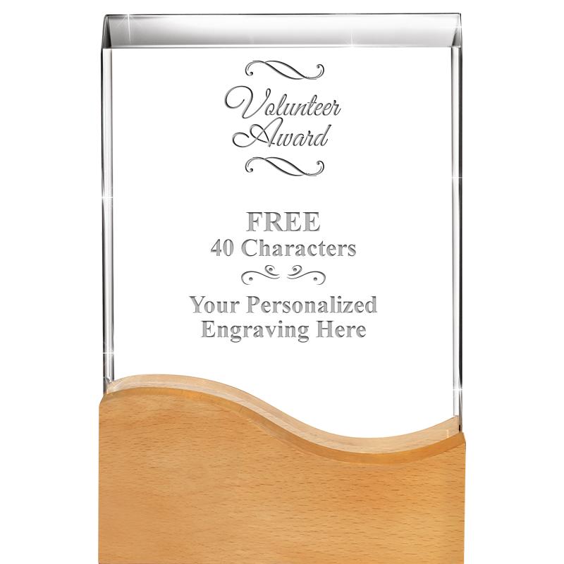 8"HARMONY WAVE CRYSTAL WD BASE