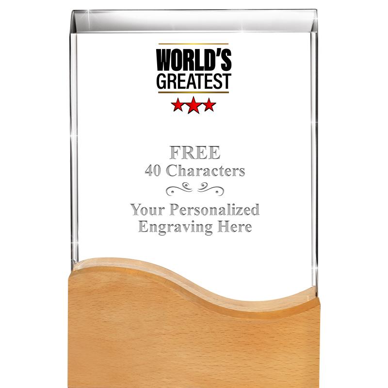 8"HARMONY WAVE CRYSTAL WD BASE