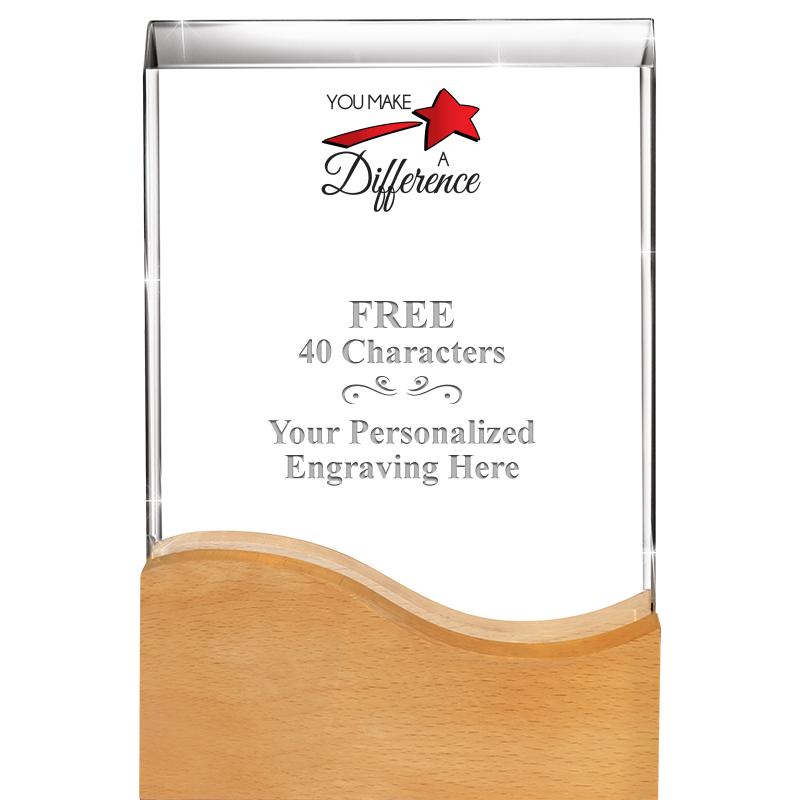 8"HARMONY WAVE CRYSTAL WD BASE