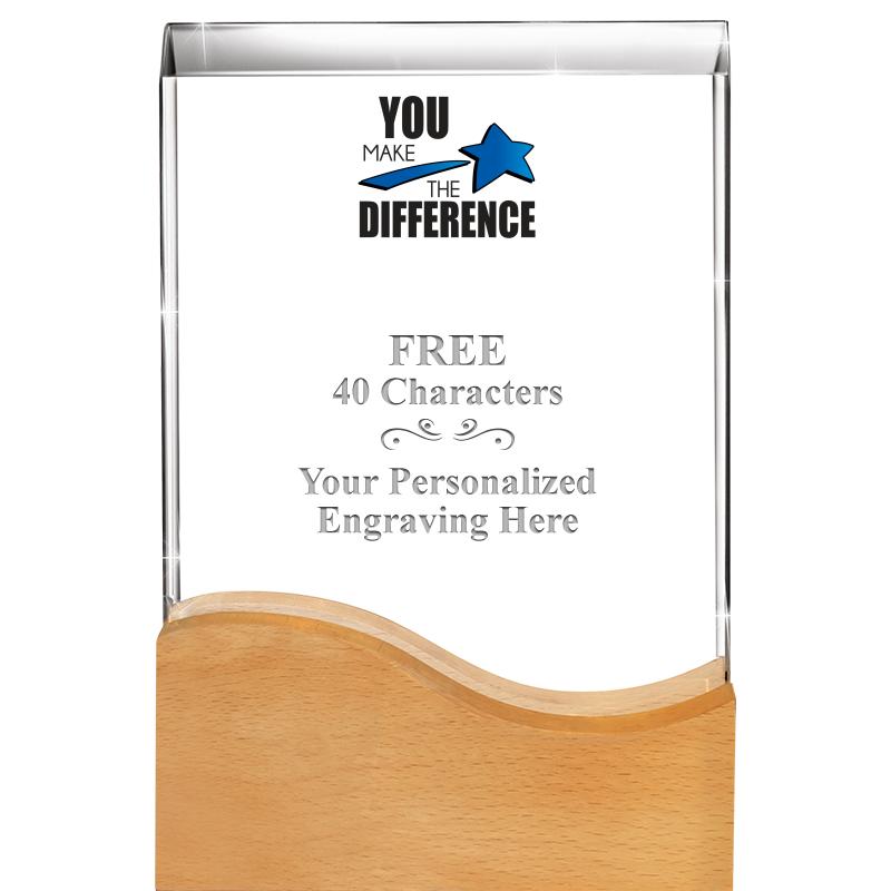 8"HARMONY WAVE CRYSTAL WD BASE