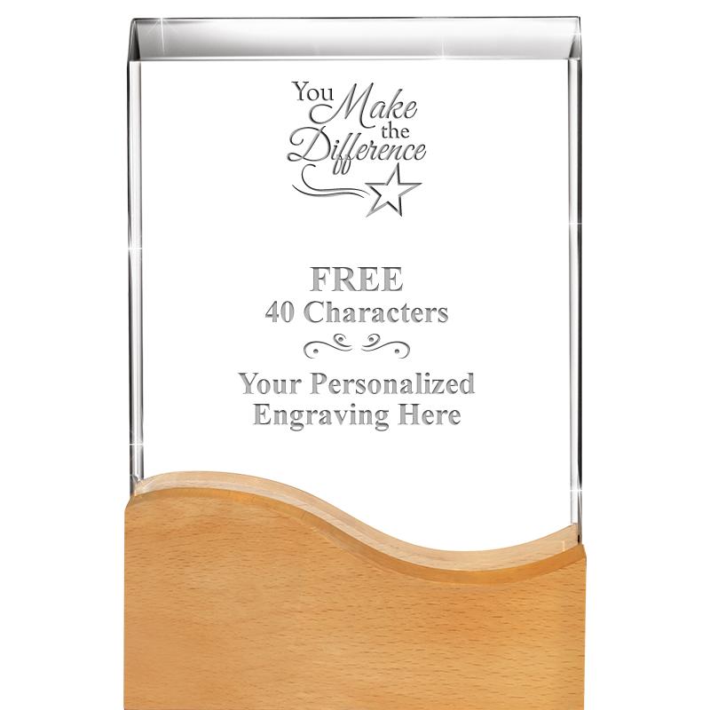 8"HARMONY WAVE CRYSTAL WD BASE