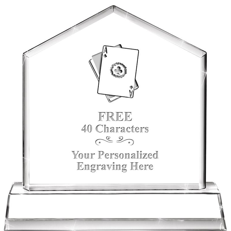 6" CRYSTAL HOMEPLATE AWARD