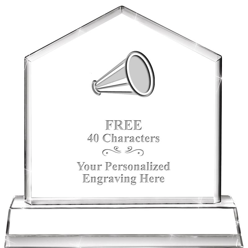 6" CRYSTAL HOMEPLATE AWARD