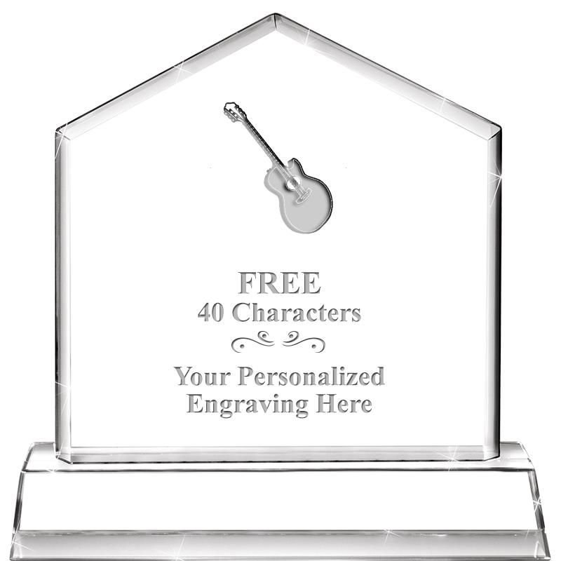 6" CRYSTAL HOMEPLATE AWARD