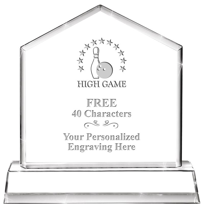 6" CRYSTAL HOMEPLATE AWARD