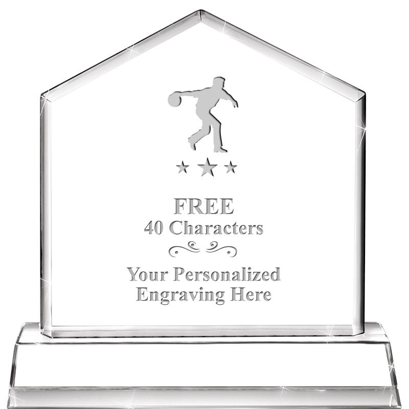 6" CRYSTAL HOMEPLATE AWARD