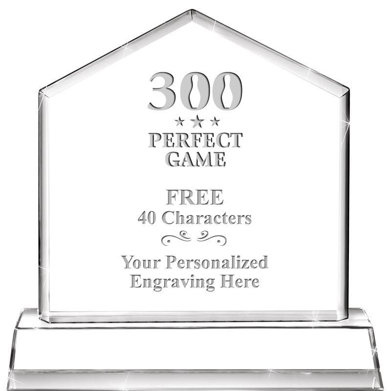 6" CRYSTAL HOMEPLATE AWARD