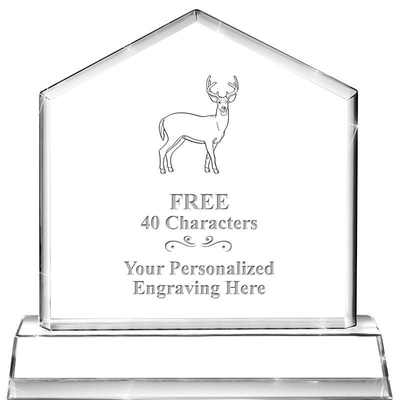 6" CRYSTAL HOMEPLATE AWARD