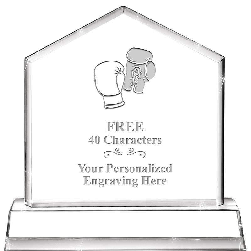 6" CRYSTAL HOMEPLATE AWARD