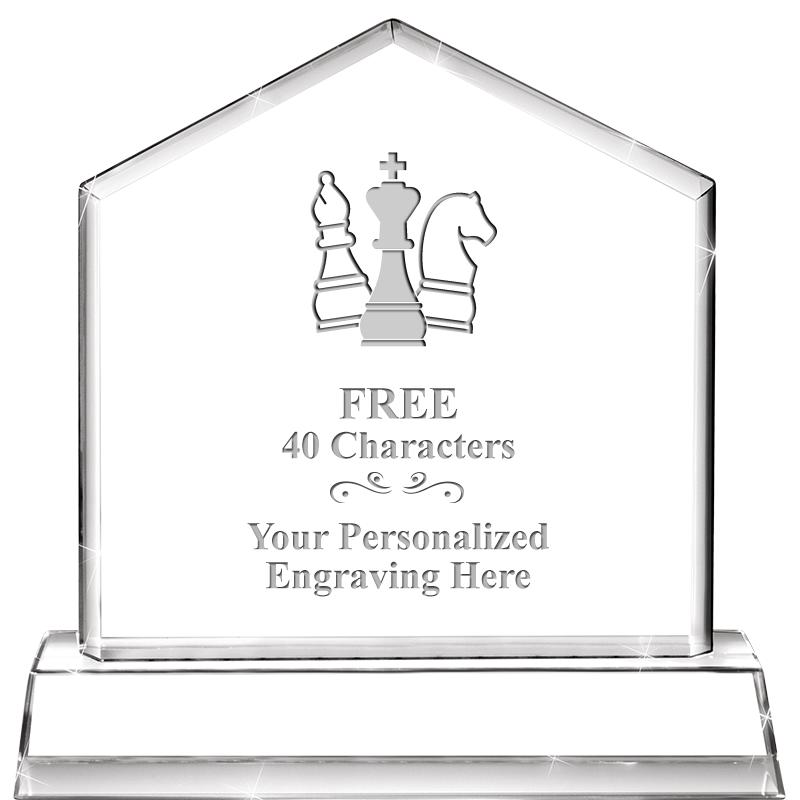 6" CRYSTAL HOMEPLATE AWARD