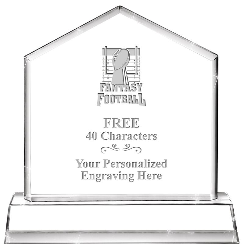 6" CRYSTAL HOMEPLATE AWARD