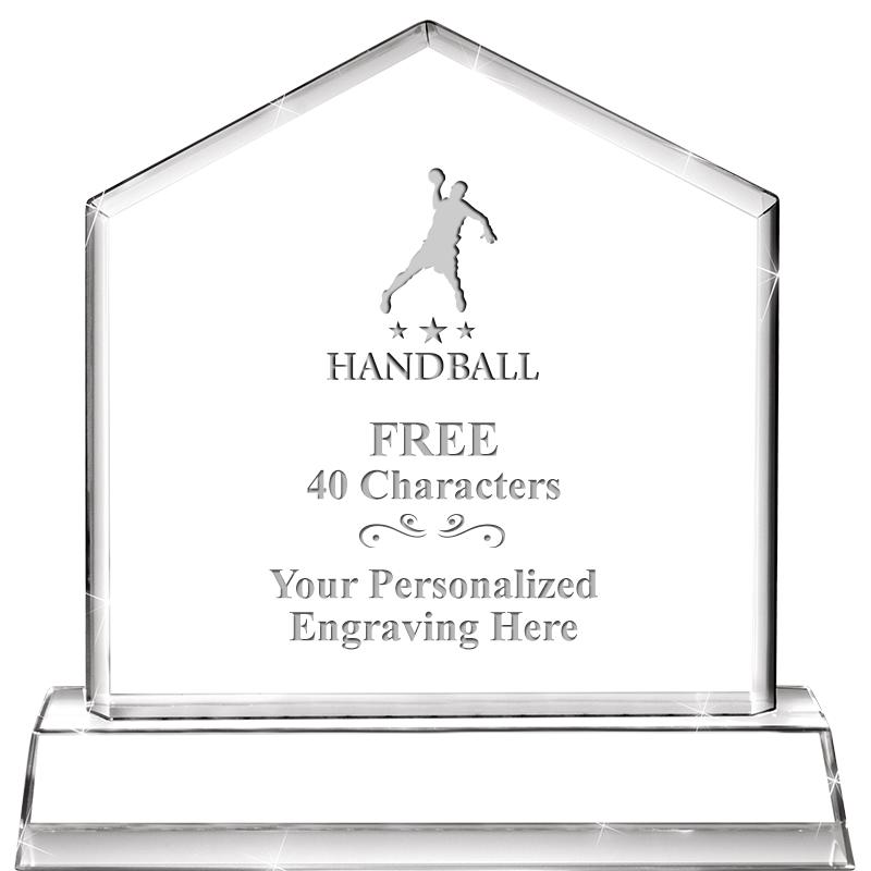 6" CRYSTAL HOMEPLATE AWARD