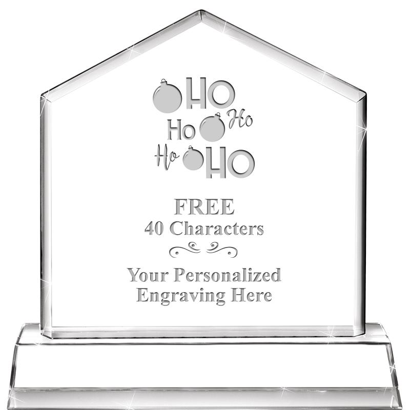 6" CRYSTAL HOMEPLATE AWARD