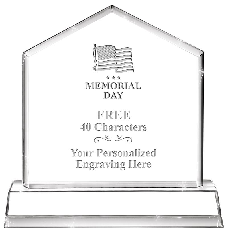 6" CRYSTAL HOMEPLATE AWARD