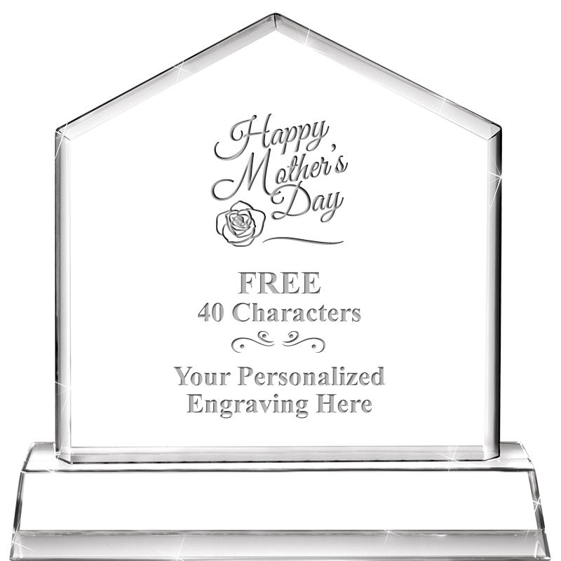 6" CRYSTAL HOMEPLATE AWARD