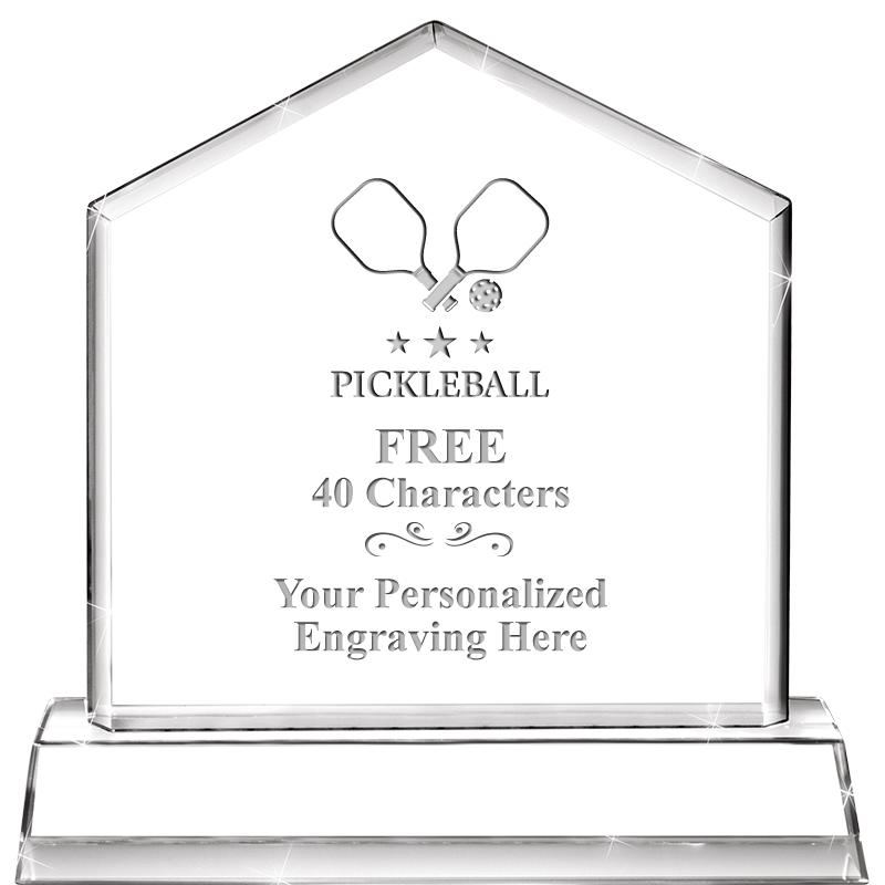 6" CRYSTAL HOMEPLATE AWARD