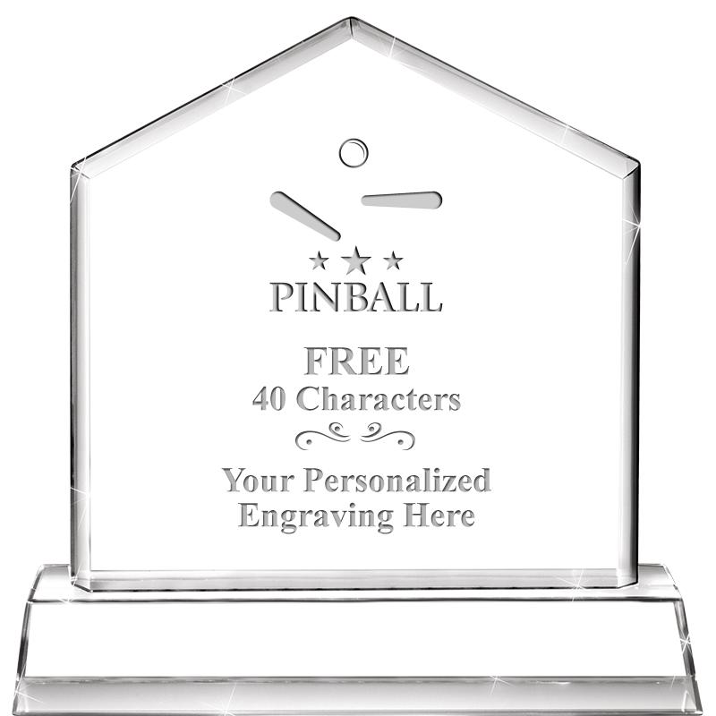 6" CRYSTAL HOMEPLATE AWARD