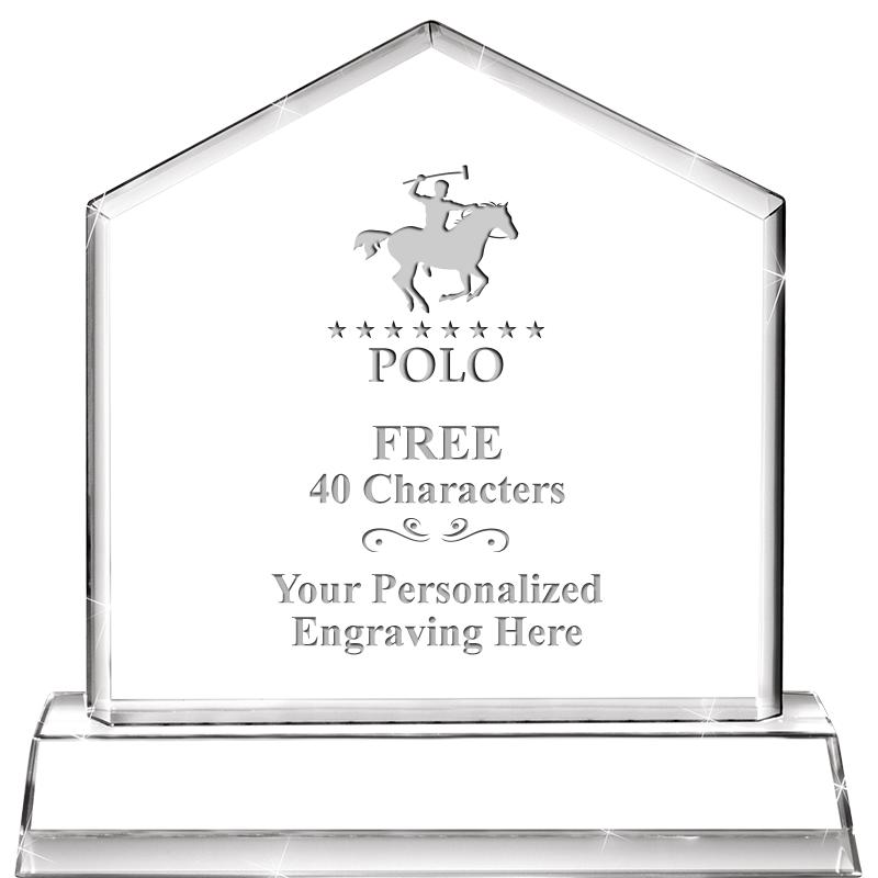 6" CRYSTAL HOMEPLATE AWARD