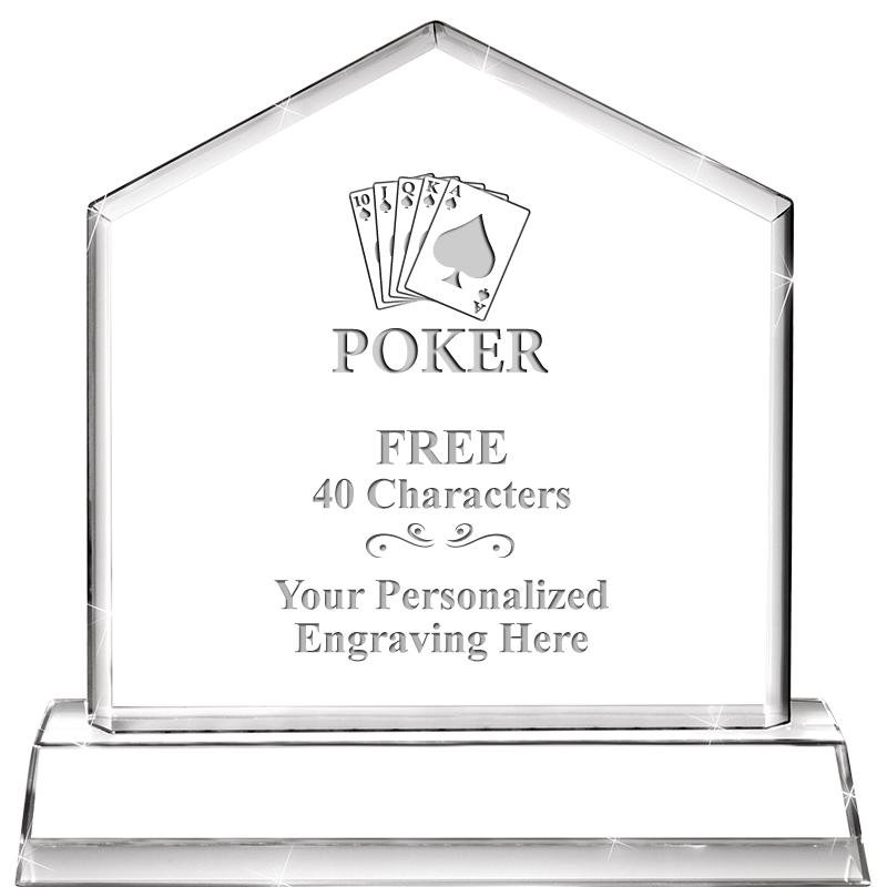 6" CRYSTAL HOMEPLATE AWARD