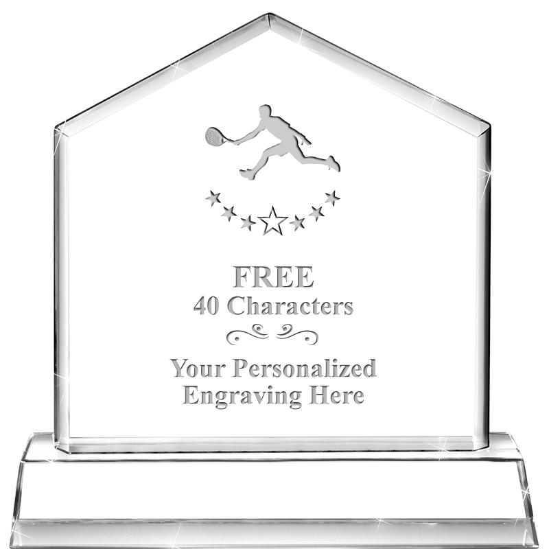 6" CRYSTAL HOMEPLATE AWARD