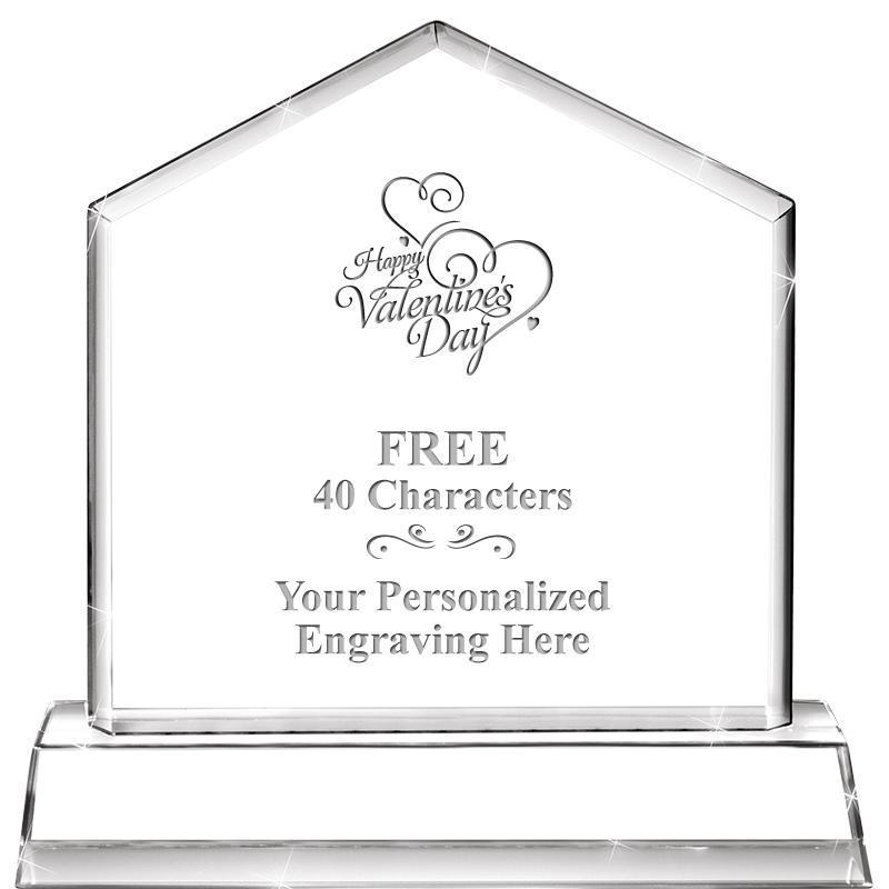 6" CRYSTAL HOMEPLATE AWARD