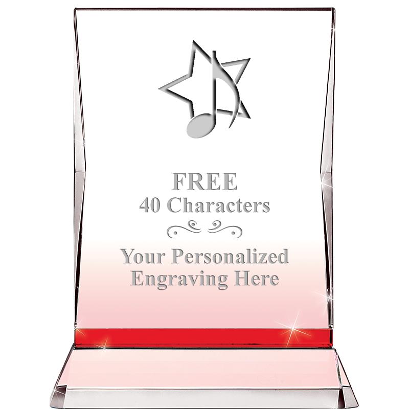 8" RUBY ILLUMINATION CRYSTAL