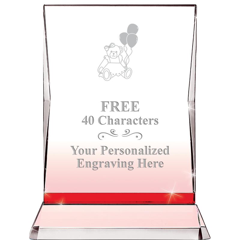 8" RUBY ILLUMINATION CRYSTAL