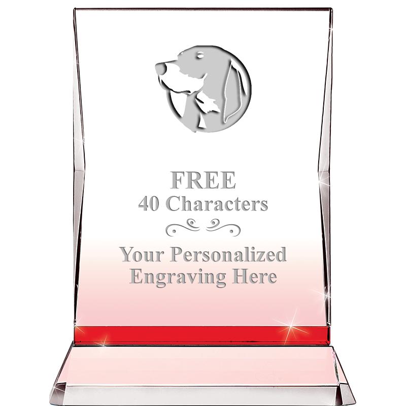 8" RUBY ILLUMINATION CRYSTAL