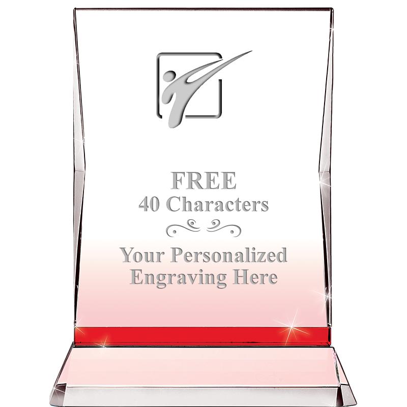 8" RUBY ILLUMINATION CRYSTAL