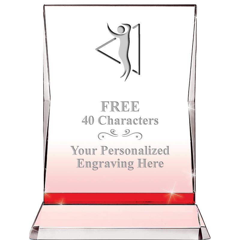 8" RUBY ILLUMINATION CRYSTAL