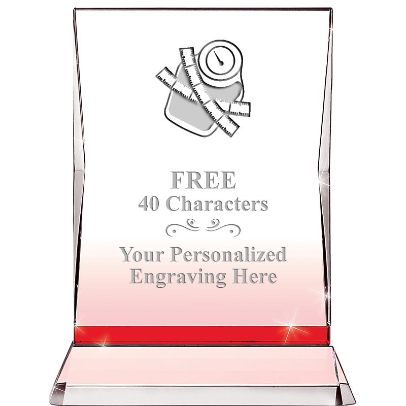 8" RUBY ILLUMINATION CRYSTAL