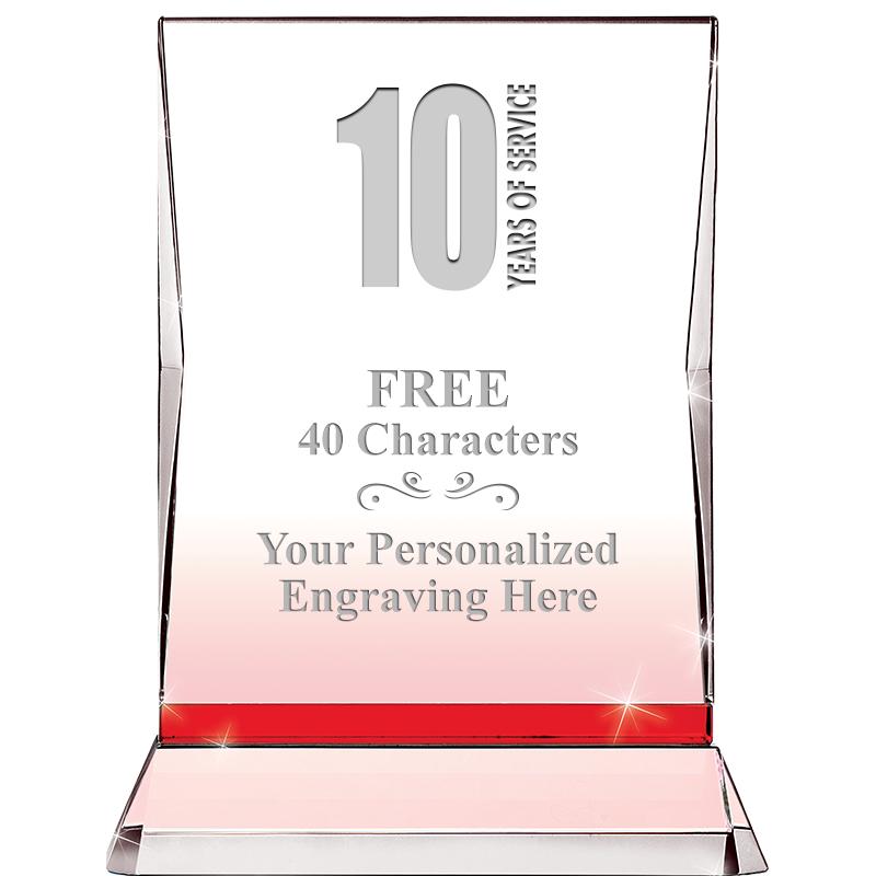 8" RUBY ILLUMINATION CRYSTAL