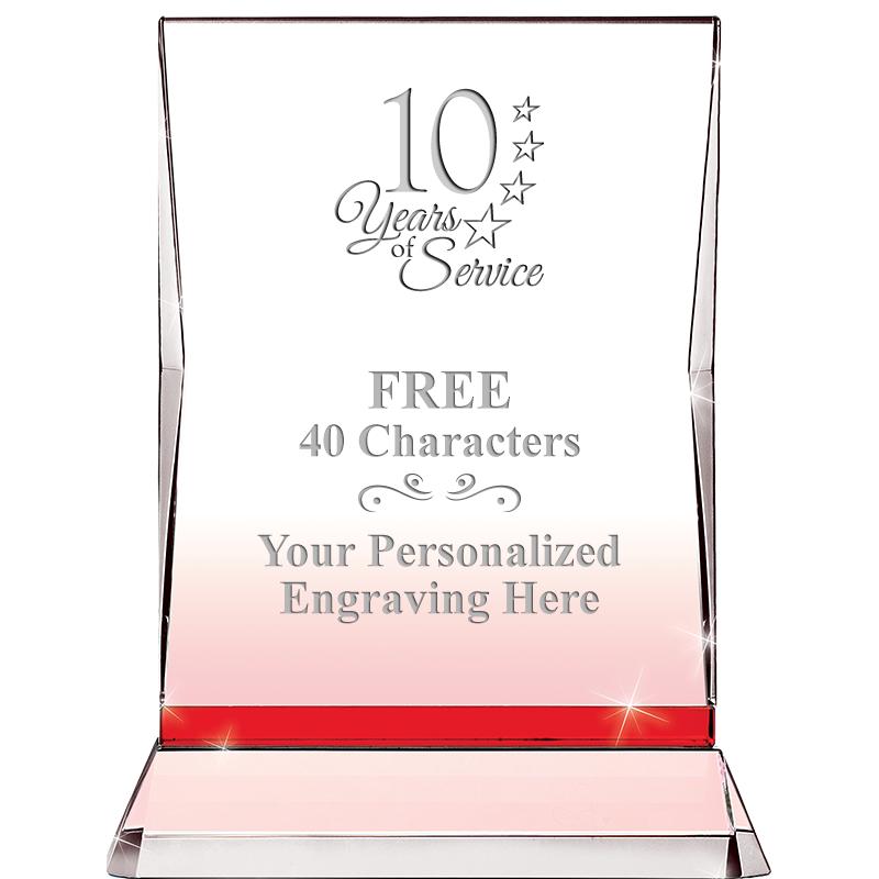 8" RUBY ILLUMINATION CRYSTAL