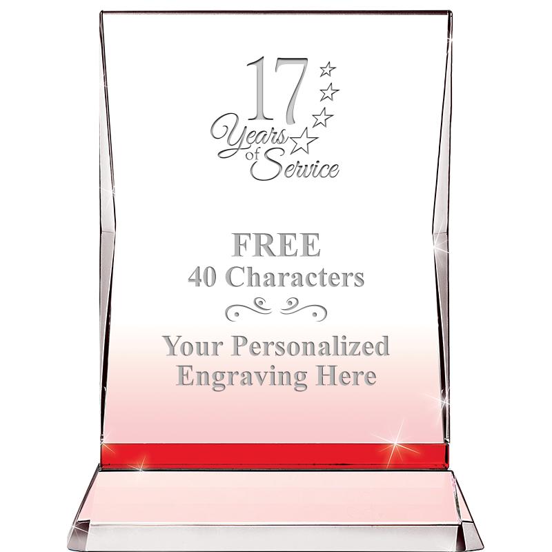 8" RUBY ILLUMINATION CRYSTAL