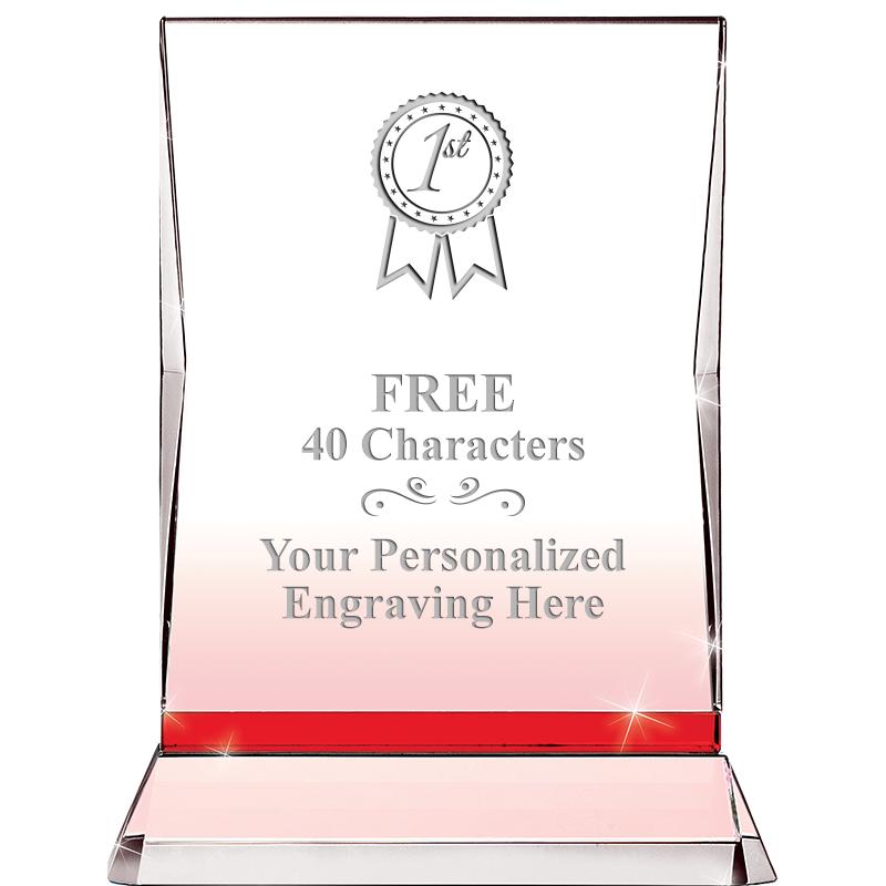 8" RUBY ILLUMINATION CRYSTAL