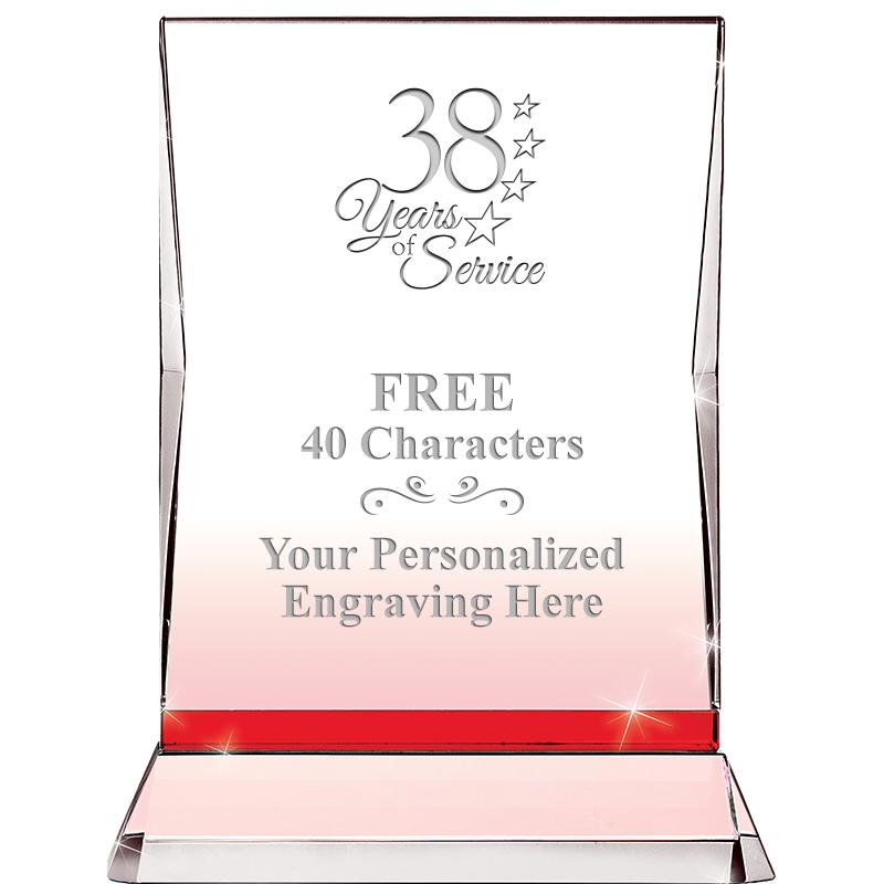 8" RUBY ILLUMINATION CRYSTAL