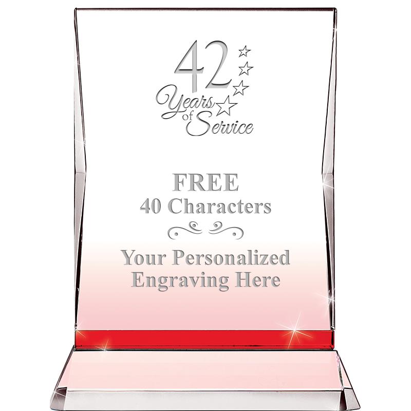 8" RUBY ILLUMINATION CRYSTAL