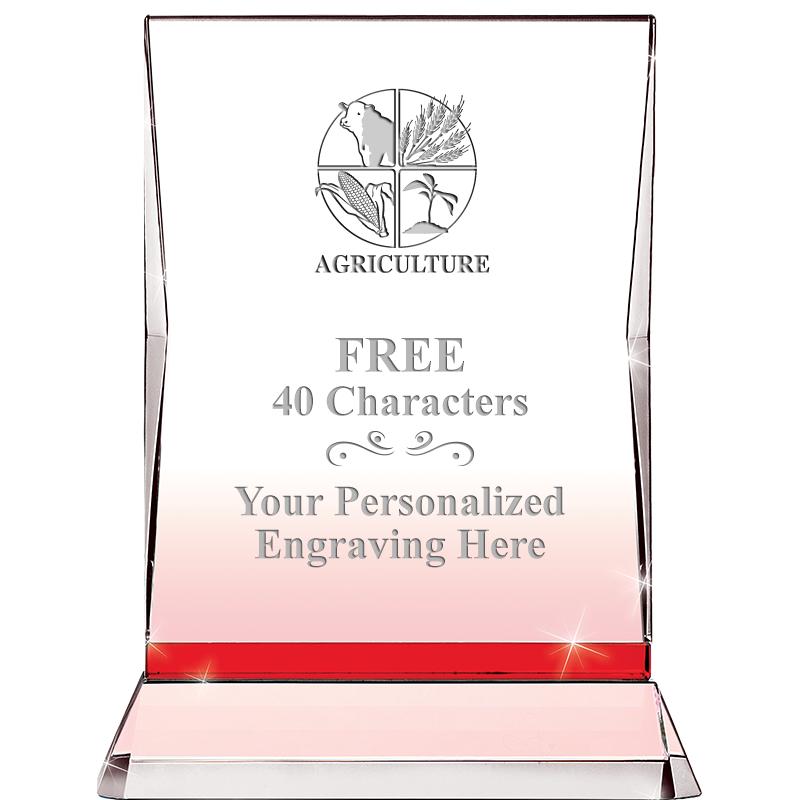 8" RUBY ILLUMINATION CRYSTAL