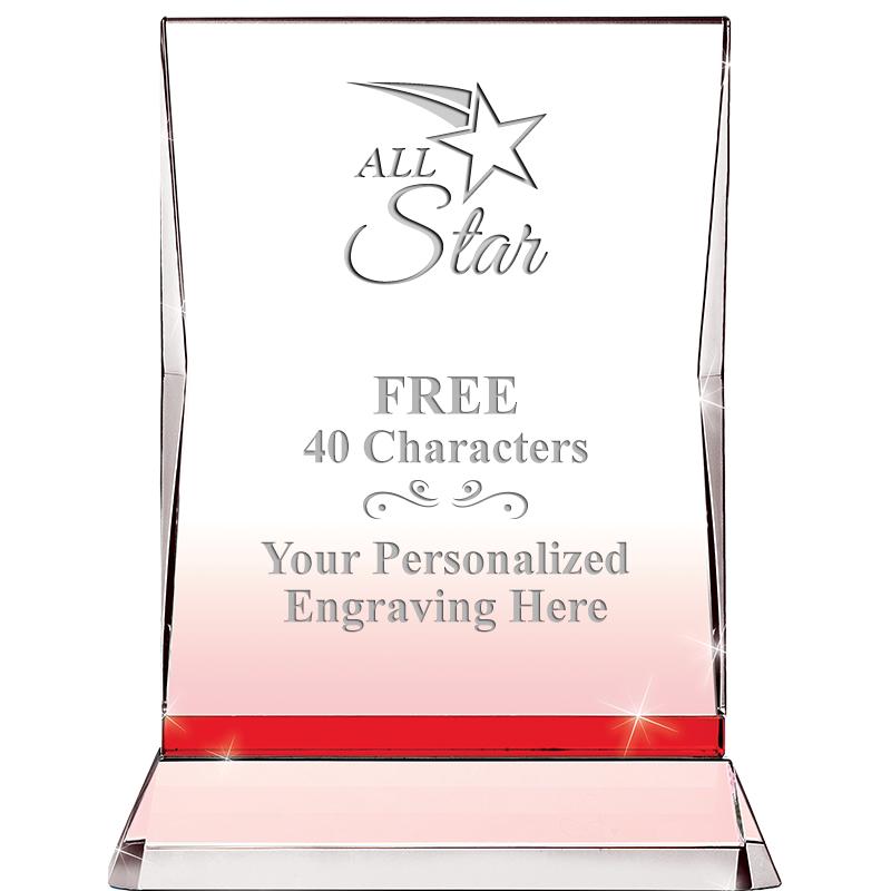 8" RUBY ILLUMINATION CRYSTAL