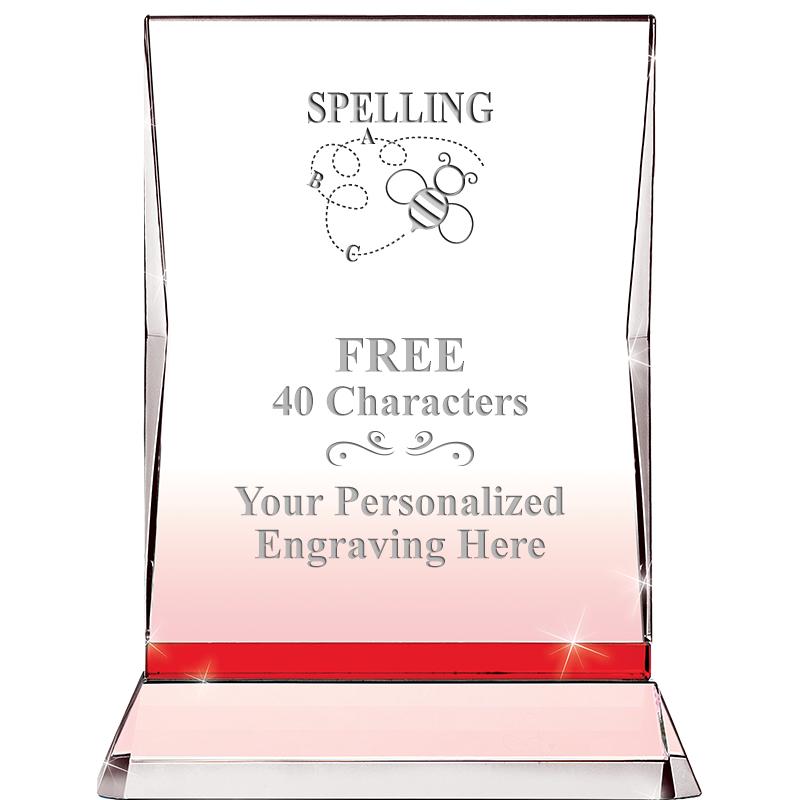 8" RUBY ILLUMINATION CRYSTAL