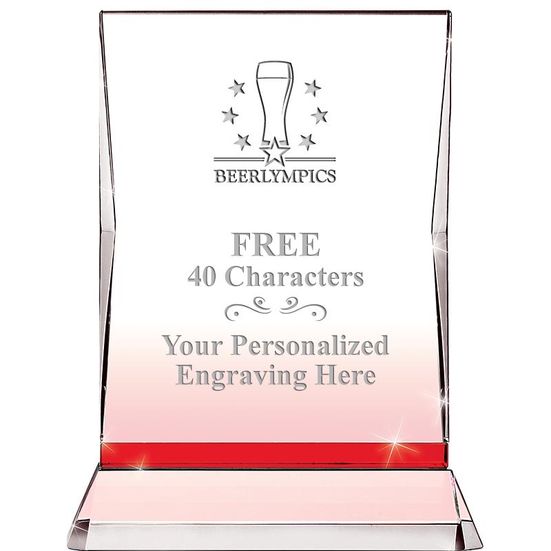 8" RUBY ILLUMINATION CRYSTAL