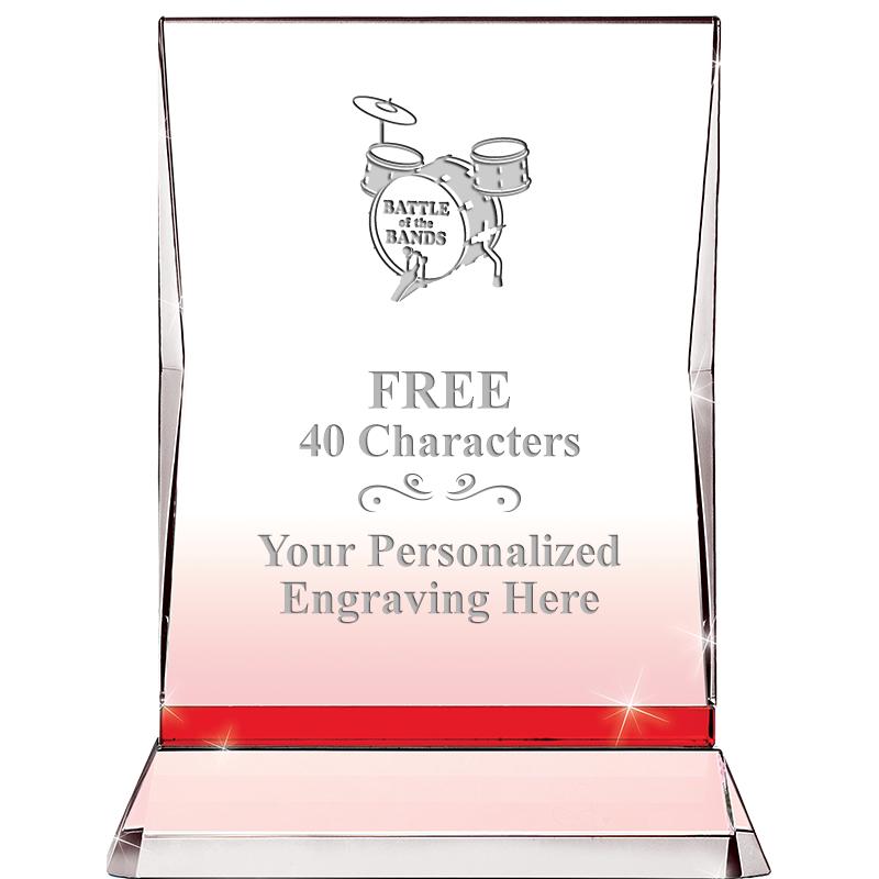 8" RUBY ILLUMINATION CRYSTAL